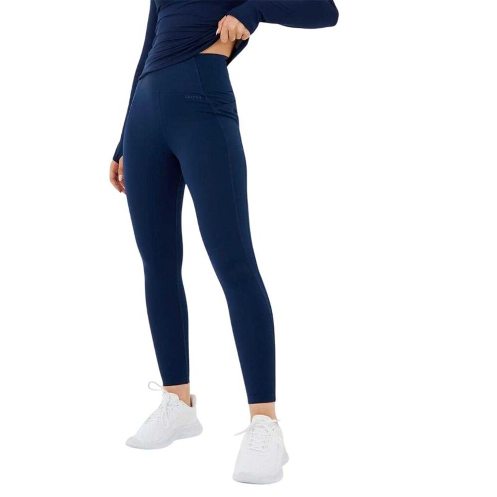 USA Pro Womens/Ladies Core High Rise Leggings / Navy